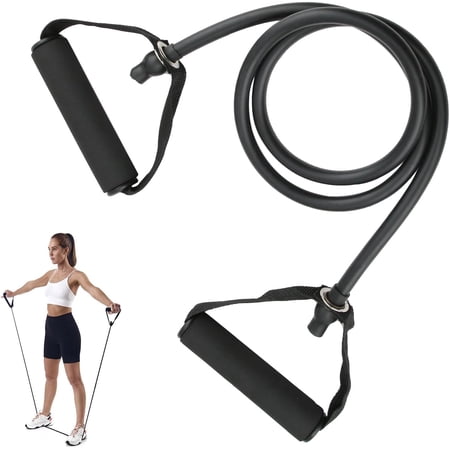 Pekkaxy Resistance Bands with Handles, Easy Hold Working Out Exercise Bands, Comfortable Workout Accessory for Men Women Strength Training Muscle Shaping Physical Therapy Home
