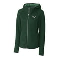 thumbnail image 2 of Women's Cutter & Buck Green Philadelphia Eagles Gridiron Classics Logo Mainsail Sweater-Knit Full-Zip Hoodie, 2 of 3