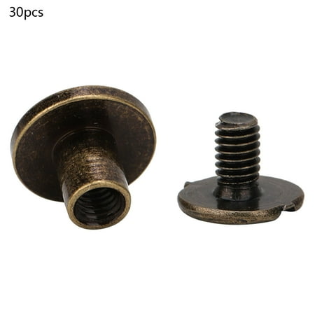 

30set 5mm/6mm/8mm Brass Leather Rivets Double Rivet Tubular Metal Stud Set(#4)