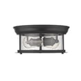 thumbnail image 3 of 2 Light Flush Mount In Seaside Style 11 Inches Wide By 5.5 Inches High-Heritage Brass Finish Z-Lite 727F10-Hbr, 3 of 7