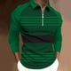 thumbnail image 2 of Tops para hombre Camisas Blusas Elegante Casual Camisas de manga larga Camisa con cuello Impreso Cremallera Cuello vuelto Odeerbi  ODB-5, 2 of 5