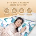 thumbnail image 3 of Naloa Cool Giraffe Super Soft 20x60 Body Pillow Case,Long Side Hidden Zipper（PILLOWS ARE NOT INCLUDED）, 3 of 6