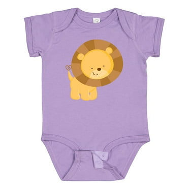Inktastic Happy Lion Boys or Girls Baby Bodysuit