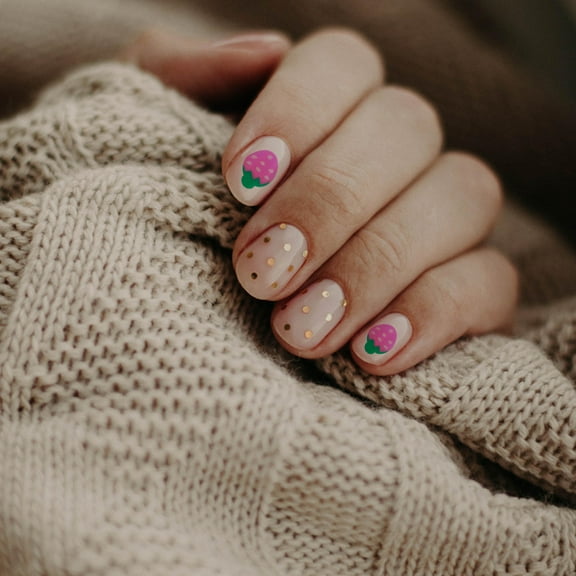 Toyvian 2Pcs Nail Decoration Aesthetic Nail Stickers Assorted Color for Ladies