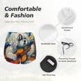 thumbnail image 6 of Lsque Dog Guitar Starry Night Printed Women's Running Shorts with Liner Pockets,Elastic Quick Dry Workout Athletic Gym Yoga Shorts,Womens High Waist Shorts-, 6 of 9