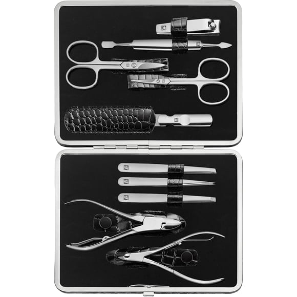 Set de manicura ZWILLING de 10 piezas con funda de piel auténtica