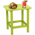 thumbnail image 3 of Wubio 19'' Adirondack Side Table, Rectangular HDPE End Table, Weather Resistant and Easy Maintenance, Apple, 3 of 16