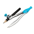 thumbnail image 2 of HLONK 10-Piece Geometry Kit Set with Metal Compasses  Protractor  Ruler  Triangles (45° & 60°)  Pencil Sharpener & Eraser - Durable Alloy Math Tools for Sch00l & Engineering, 2 of 4