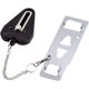 thumbnail image 1 of Cerradura de puerta portátil, viaje familiar, hotel, escuela, hogar, apartamento, dispositivos de seguridad, cerraduras de puerta, jammer (negro) Sailing  Electrónica, 1 of 6