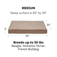 thumbnail image 3 of Furhaven Replacement Dog Bed Cover Water-Resistant Indoor/Outdoor Quilt Top Convertible Mattress, Washable - Sand, Medium, 3 of 6