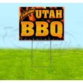 thumbnail image 1 of Utah BBQ (18" x 24") Yard Sign, Includes Metal Step Stake, 1 of 6