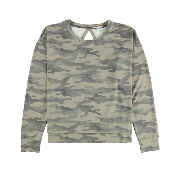 P.J. Salvage Womens Open Back Pajama Sweater, Green, Large