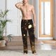 thumbnail image 2 of Fotbe Classical Golden Casino Pantalones de Pijama para Hombre, Pantalones de Dormir, Pantalones de Casa con Cintura Ajustable y Bolsillos-3X-Large, 2 of 6