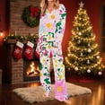thumbnail image 6 of LOPECY-Sta Loungewear Sets Women 2 Piece Christmas Home Wear Long Sleeve Button Down Sleepwear 2 Piece Nightwear Women Pjs Sets, 6 of 8