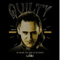 thumbnail image 2 of Boy's Marvel Loki Guilty  Graphic Tee Black Medium, 2 of 5