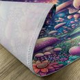 thumbnail image 4 of Ambesonne Mushroom Place Mats Set of 4, Dreamland Floral Meadow, Standard Size, Pale Purple Aqua Indigo, 4 of 5