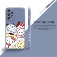 thumbnail image 1 of Hello Kitty Cinnamoroll Kuromi familia líquido caso para Samsung Galaxy A73 A71 A72 A12 A21s A22 A23 A31 A32 A51 A52 A52s A53 A02s xuanjing  unisex, 1 of 2