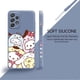 thumbnail image 1 of Hello Kitty Cinnamoroll Kuromi familia líquido caso para Samsung Galaxy A73 A71 A72 A12 A21s A22 A23 A31 A32 A51 A52 A52s A53 A02s xuanjing  unisex, 1 of 2