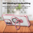 thumbnail image 6 of Entronix Magnetic Clear Case for iPhone 11, Built-in Kickstand Ring Shockproof Bumper, Rose, 6 of 7