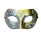 thumbnail image 1 of Máscara media facial Prince Gentleman, plata y oro, elegante espiral, 1 of 1