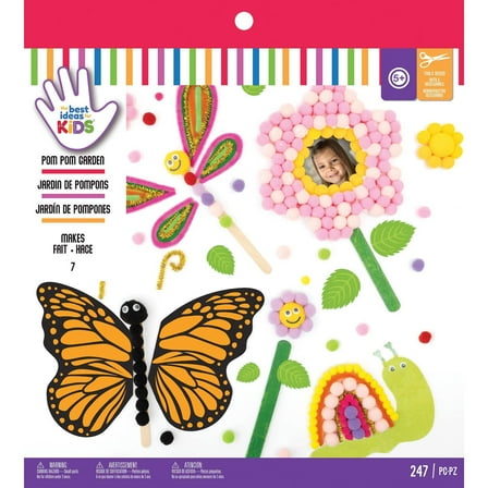 American Crafts Best Ideas For Kids Craft Kit-Pom Pom Garden, Makes 11