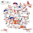 thumbnail image 4 of 35pcs Colorful Aircraft Stickers Aviation Kids Stickers Transportation Fun Stickers for Laptops Notebooks Suitcases, 4 of 9