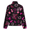 thumbnail image 6 of Jackets for Women Winter Coat Jackets Flannel Stand Collar Jacket(Hope Heals Awareness,Size:S-4XL), 6 of 7