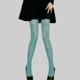thumbnail image 2 of mgoYE Women Lace Patterned Fishnet Tights for Women Black Leggings Lace Tights(Light Blue,One Size), 2 of 4