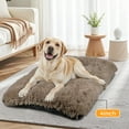 thumbnail image 6 of Katieovy Large Dog Bed, 34 x 22 inch Fluffy Plush Dog Cage Bed, Washable Dog Mat with Non-Slip Bottom for Large and Medium Dogs,Khaki, 6 of 8