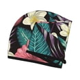 thumbnail image 3 of Disketp Green Tropical Leaves Microfiber Hair Towel Wrap,Hair Drying Towel With Button,Towel Turban,Head Towel To Dry Hair Quickly For Girls And Women, 3 of 8