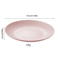thumbnail image 3 of 1 Pack Unbreakable Dinner Plates Set, 7.6 Inch Plastic Plates, Dishwasher Safe, Lightweight Reusable Plate for Home, Camping, Party (Pink), 3 of 5