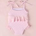 thumbnail image 3 of Toddler Swimsuit Red Bathing Suit 1 Piece Sleeveless Quick Dry School Swimming Lessons Girls Swimsuits Size 2-3 Years, 3 of 4