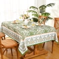 thumbnail image 4 of Green Table Cloth Rectangle Table 60 X 84 Inch, Spring Summer Table Clothes for 6 Foot Rectangle Tables, Outdoor Paisley Rectangular Tablecloth, Waterproof Ablong Polyester Tablecloths, 4 of 6