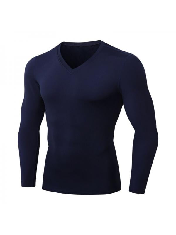 Details about   Mens Long Sleeve T Shirts Compression Under Base Layer Thermal Sports Tights Top 