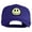Royal, variant on Smile Face Circular Patched Six Panels Pro Style Cap - Royal OSFM