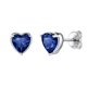 thumbnail image 1 of Mujer adulta 925 plata esterlina corazón piedra natal Stud pendientes cumpleaños regalo de San Valentín Suplight Jewelry  exquisita, 1 of 2