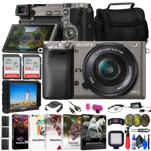 Sony Alpha a6000 Mirrorless Digital Camera with 1650mm Lens + More