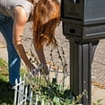 thumbnail image 5 of Sunnydaze Roman 18" x 22" White Iron Decorative Garden Fence Panels (5 Count), 5 of 15