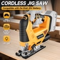 thumbnail image 5 of Jig Saw Compatible with Dewalt 20V Max Battery (No Battery), Cordless Jig Saw Brushless Jigsaw Tool with LED Light, 0°- 45° Bevel Cuts, 3 Orbital Settings for Straight/Curve/Circle Cutting, 5 of 8