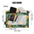 thumbnail image 4 of FORMRS 2 Pack Pencil Pouch for 3 Ring Binder with Clear Window Zipper Case, Orange Tree Pattern, 4 of 6