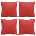 thumbnail image 2 of vidaXL Sofa Cushions 4 pcs Red 60x60 cm Fabric, 2 of 5