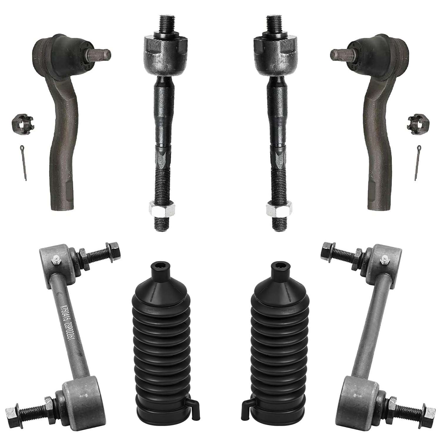 Front Strut W/Coil Spring + Lower Control Arm W/Ball Joint Kit Replacement For 2013 2016 Ford Flex Lincoln Mkt 3 5l 3 7l