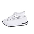 thumbnail image 2 of Wedges Heels For Women,Womens Walking Sandals,Summer Sandals,Womens Wedge Sports Sandals Soft Thick Sole Closed Toe Strappy Lightweight Comfortable Casual Stylish Sandals Casual Stylish,White,6.5, 2 of 9