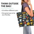 thumbnail image 2 of Easygdp Teeth Bolsas Tote para Mujer, Bolsos de Hombro para Viaje, Bolsos de Mano de Gran Capacidad para Compras y Trabajo, 2 of 8