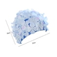 thumbnail image 4 of Gorro de natación de Silicona Floral para Niñas Shamjiam protección de Oído azul, 4 of 8