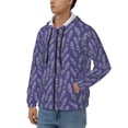 thumbnail image 3 of Naloa Lavender Flowers Men’s Hoodies, Zip up Hoodie, Sweatshirts,Hoodies for Men Sizes S-3XL-Large, 3 of 5