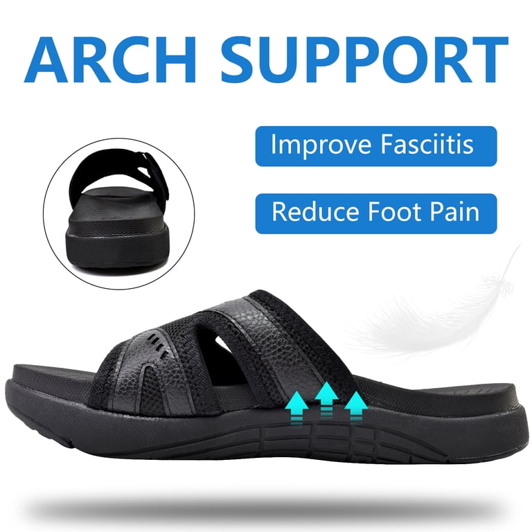 COFACE Mens Sport Recovery Sandals Plantar Fasciitis Soft  display picture 1