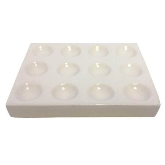 Spot Plate, Porcelain with 12 depressions