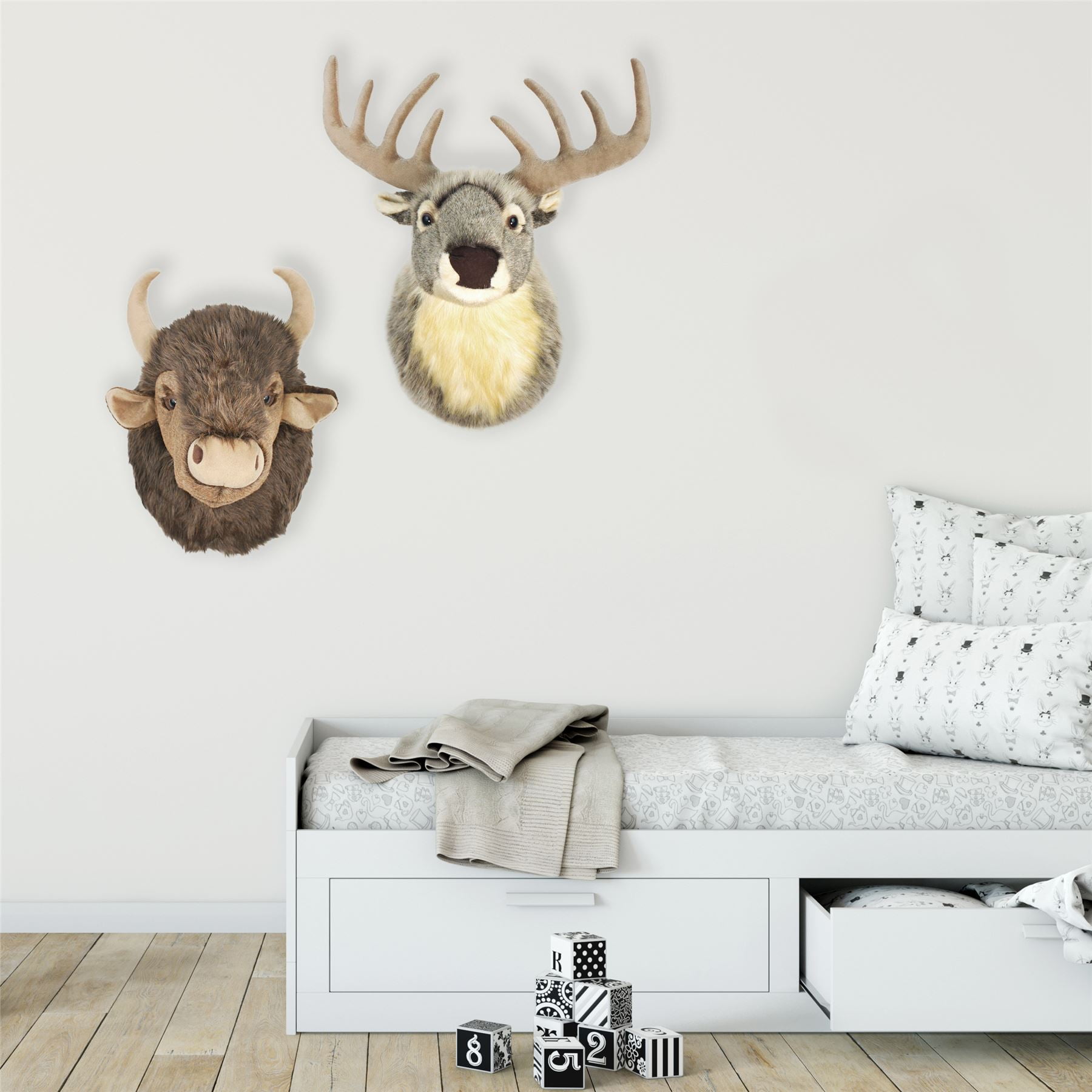 stuffed toy wall mounts