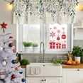 thumbnail image 6 of Eucalyptus Leaves Valances for Windows, Decorative Rod Pocket Window Valance Curtains, Farmhouse Sage Green Leaf Floral Plants Short Curtain Drapes for Kitchen/Living Room, 2 Panels, 54" W x 18" L, 6 of 8